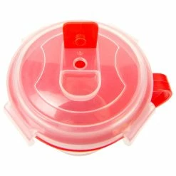 Buy 🎉 HOME BASICS Plastic Microwaveable Soup Mug, Red/Clear, 24 Oz 👏 -kitchen tools Sales 32d1f36b0cd1afff 9707 w800 h800 b1 p0