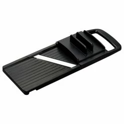 Best reviews of 🎉 Kyocera International, Inc. Kyocera Ceramic Wide Adjustable Slicer With Handguard, Black ⌛