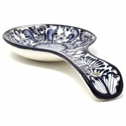 Best Pirce 👏 Global Crafts Encantada Handmade Spoon Rest, Blue Flower 🤩 -kitchen tools Sales 3c015c890d938d40 9230 w800 h800 b1 p0