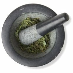 Wholesale 🥰 Fox Run Black Granite Mortar & Pestle 7" Diameter 😉