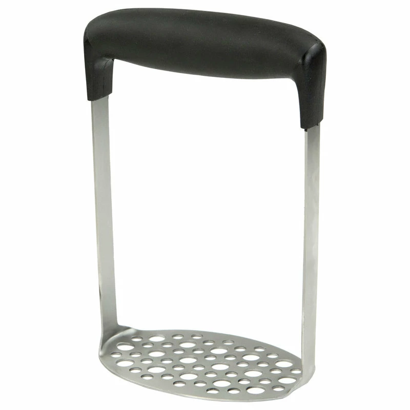 New 🔔 HOME BASICS Stainless Steel Potato Masher, Silver 💯 3 New 🔔 HOME BASICS Stainless Steel Potato Masher, Silver 💯