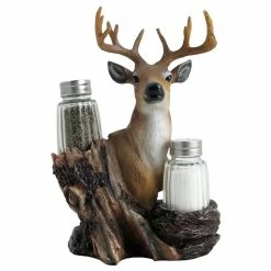 Best Pirce ๐ฅ DWK Corp. Big Buck Decorative Deer Salt And Pepper Shaker Set, 3-Piece Set โจ