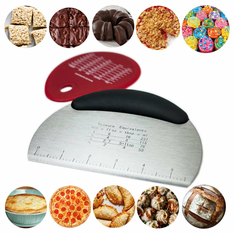 Buy ๐งจ Huji 2-Piece Stainless Steel Dough Cutter And Scilione Scraper ๐ 5 Buy ๐งจ Huji 2-Piece Stainless Steel Dough Cutter And Scilione Scraper ๐ - Image 3