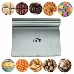 New 🎁 Huji Stainless Steel Dough Cutter Scraper 😍 -kitchen tools Sales 50311ec100cba788 6238 w800 h800 b1 p0