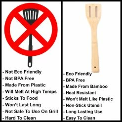 Discount ⭐ Huji 6-Piece Bamboo Wooden Kitchen Cooking Utensils Set 🌟 -kitchen tools Sales 5271046f0126872b 6217 w800 h800 b0 p0