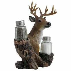 Best Pirce 🔥 DWK Corp. Big Buck Decorative Deer Salt And Pepper Shaker Set, 3-Piece Set ✨ -kitchen tools Sales 5661d031080e4940 1274 w800 h800 b1 p0