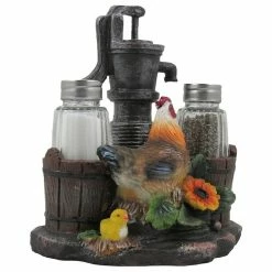 Cheapest 😀 DWK Corp. Old Fashioned Water Pump Glass Salt And Pepper Shaker Setsculptures And Statues 👍 -kitchen tools Sales 5a21eab608119933 8356 w800 h800 b1 p0