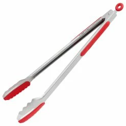 Best Pirce 🔔 Ergo Chef Llc Ergo Chef Pro-Series 15" DUO Tongs, Red Silicone And TPR Grip ✨