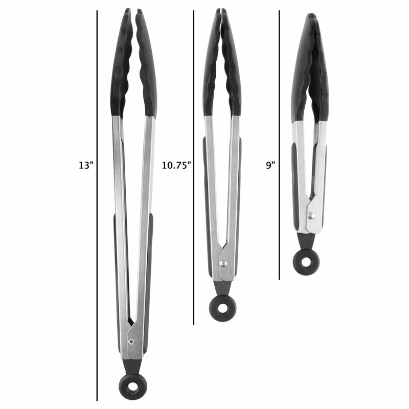 Best Pirce ๐ Classic Cuisine 3-Piece Set, Kitchen Tongs, Stainless Steel, Non-Stick Silicone Tips ๐ 5 Best Pirce ๐ Classic Cuisine 3-Piece Set, Kitchen Tongs, Stainless Steel, Non-Stick Silicone Tips ๐ - Image 3