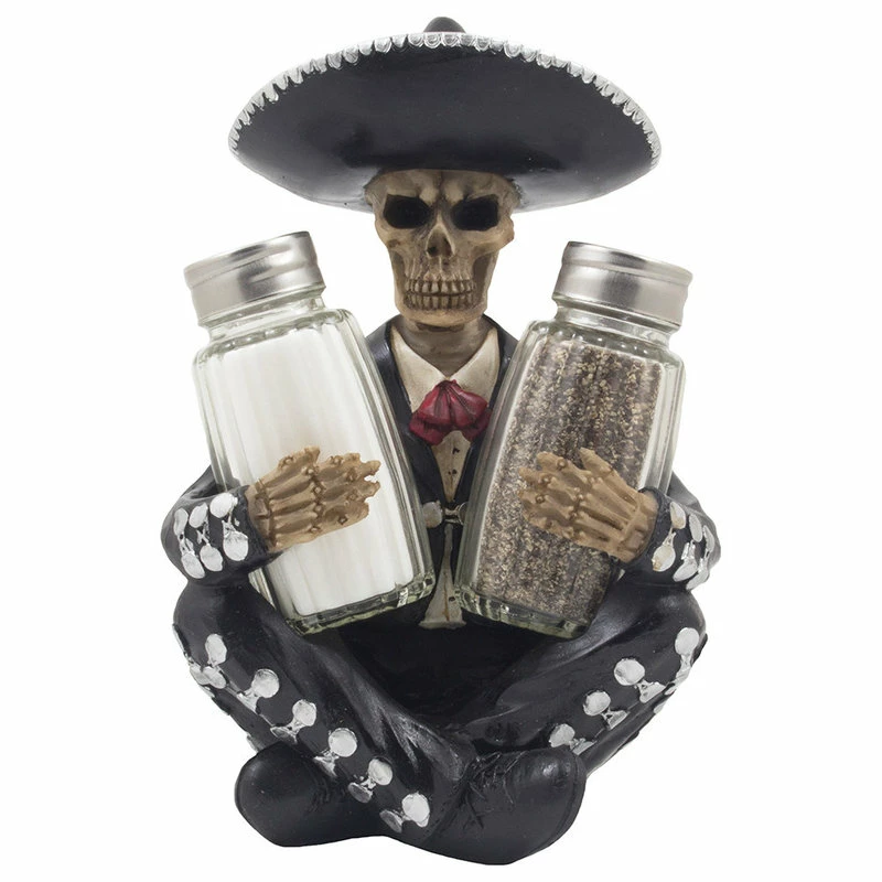 Buy ๐ DWK Corp. Dia De Los Muertos Mariachi Skeleton Glass Salt And Pepper Shaker 3-Piece Set ๐ 3 Buy ๐ DWK Corp. Dia De Los Muertos Mariachi Skeleton Glass Salt And Pepper Shaker 3-Piece Set ๐