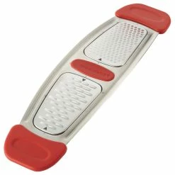 Discount 🌟 Rachael Ray Cookware Rachael Ray Stainless Steel Multi Grater With Silicone Handles, Red 💯