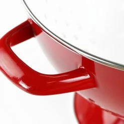 Hot Sale 🧨 Reston Lloyd/Calypso Basics 1.5-Quart Heavy Enamel On Steel Colander, Red 😍 -kitchen tools Sales 6c817ae50d3220f1 1496 w800 h800 b0 p0