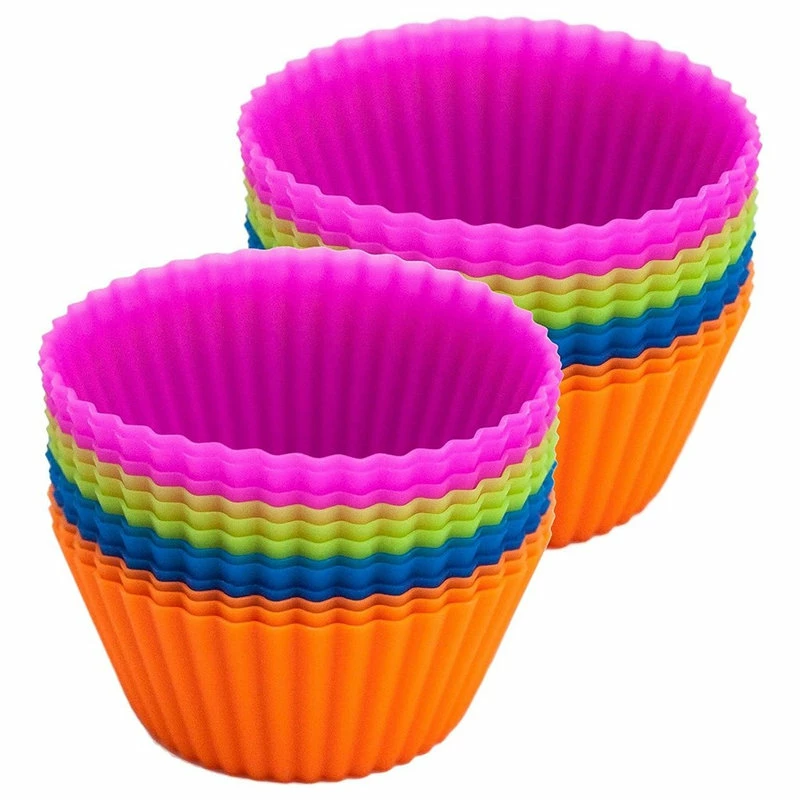 Coupon ๐ Huji Multicolored Reusable Silicone Baking Cupcake Cups Molds โค๏ธ 4 Coupon ๐ Huji Multicolored Reusable Silicone Baking Cupcake Cups Molds โค๏ธ - Image 2
