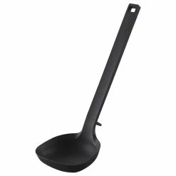 Coupon 🛒 Yamazaki Home Floating Soup Ladle, Silicone, Black, Ladle ⌛