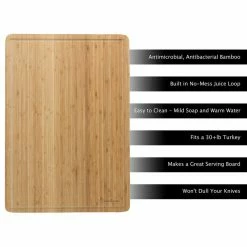 New 👏 Large Bamboo Cutting Board, Antibacterial, Juice Groove By Classic Cuisine ✔️ 10 New 👏 Large Bamboo Cutting Board, Antibacterial, Juice Groove By Classic Cuisine ✔️ -kitchen tools Sales 8b71a49709e7b0be 6288 w800 h800 b1 p0