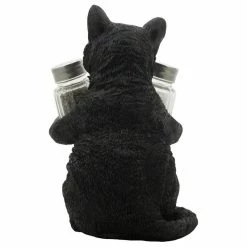 Buy 🥰 DWK Corp. Decorative Black And White Kitty Cat Glass Salt And Pepper Shaker 3-Piece Set 😍 -kitchen tools Sales 8d31aa30081c07dc 2043 w800 h800 b1 p0