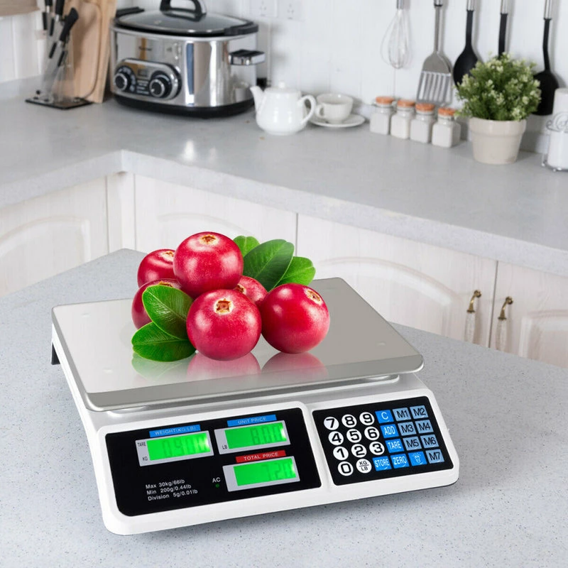 Hot Sale ๐ Costway 66Lbs Digital Weight Scale Price Computing Retail Count Scale Food Meat Scales ๐ 5 Hot Sale ๐ Costway 66Lbs Digital Weight Scale Price Computing Retail Count Scale Food Meat Scales ๐ - Image 3