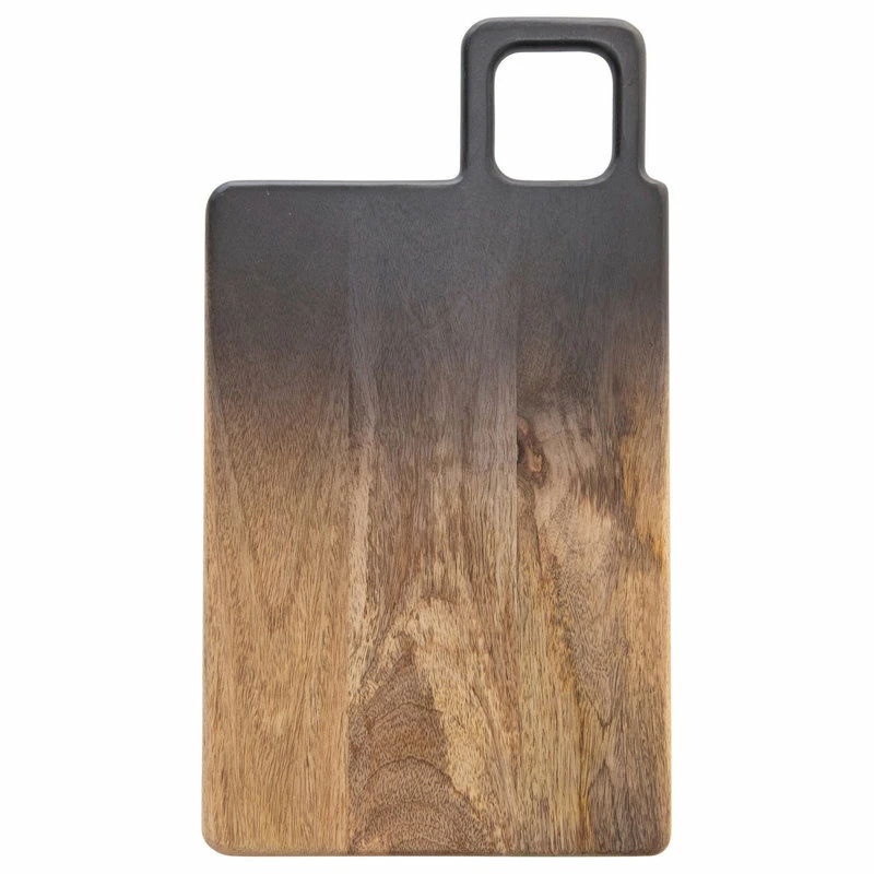 Cheap 🎁 BLOOMINGVILLE Mango Wood Cheese/Cutting Board With Handle, Black/Natural Ombre 😍 3 Cheap 🎁 BLOOMINGVILLE Mango Wood Cheese/Cutting Board With Handle, Black/Natural Ombre 😍