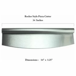 Coupon 👏 HUJI Heavy Duty Non-Stick Stainless Steel Pizza Cutter - 14" Rocker Style ✔️ -kitchen tools Sales 97118a560aa98c51 0823 w800 h800 b1 p0