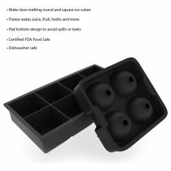 Top 10 🥰 Ice Cube Tray, Silicone Ice Ball Mold And Square Ice Cube Maker By Chef Buddy 🛒 -kitchen tools Sales 98a154480a0cc3b2 5971 w800 h800 b1 p0