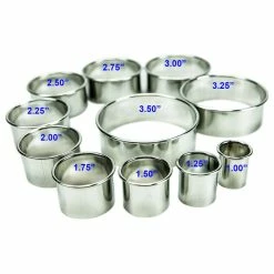 Best deal 🥰 Huji 11-Piece Stainless Steel Professional Round Pastry Cookie Dough Cutter Set 🔥 -kitchen tools Sales a6e18b5000cba0c9 3721 w800 h800 b1 p0