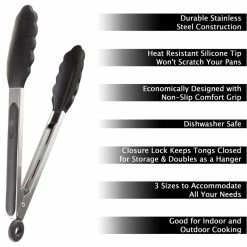 Best Pirce ๐ Classic Cuisine 3-Piece Set, Kitchen Tongs, Stainless Steel, Non-Stick Silicone Tips ๐ 10 Best Pirce ๐ Classic Cuisine 3-Piece Set, Kitchen Tongs, Stainless Steel, Non-Stick Silicone Tips ๐ -kitchen tools Sales a8b1e80a0a6255af 3905 w800 h800 b1 p0
