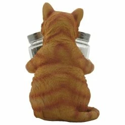 New 🎉 DWK Corp. Timmy Tabby Cat Glass Salt And Pepper Shaker, 3-Piece Set 🤩 -kitchen tools Sales aab1895d082c23a2 7725 w800 h800 b1 p0