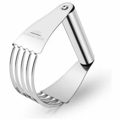 Budget 🔔 Last Confection Stainless Steel Pastry Blender Dough Cutter Flour Mixer - Pasta Pie Crust Cake 🔔
