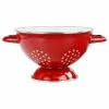 Hot Sale 🧨 Reston Lloyd/Calypso Basics 1.5-Quart Heavy Enamel On Steel Colander, Red 😍 -kitchen tools Sales b5f189920d3220e3 8010 w800 h800 b1 p0