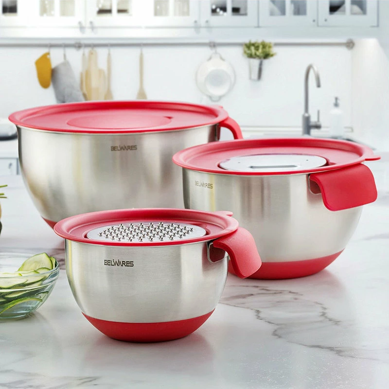 Outlet ๐ Belmint Belwares Stainless Steel Mixing Bowls With Grater ๐ฅ 4 Outlet ๐ Belmint Belwares Stainless Steel Mixing Bowls With Grater ๐ฅ - Image 2