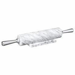 Buy 💯 Fox Run 8648 Base With Aluminum Handles Marble Rolling Pin, White 🛒