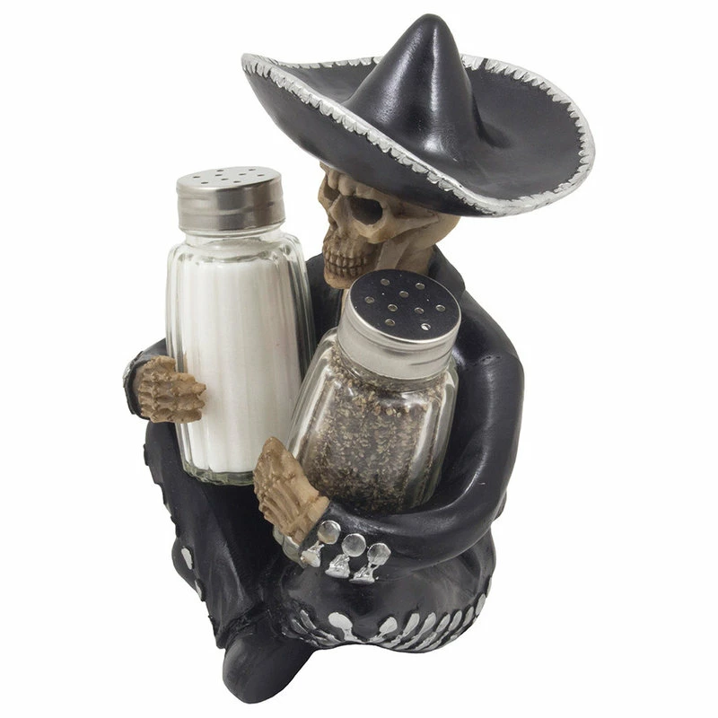 Buy ๐ DWK Corp. Dia De Los Muertos Mariachi Skeleton Glass Salt And Pepper Shaker 3-Piece Set ๐ 4 Buy ๐ DWK Corp. Dia De Los Muertos Mariachi Skeleton Glass Salt And Pepper Shaker 3-Piece Set ๐ - Image 2