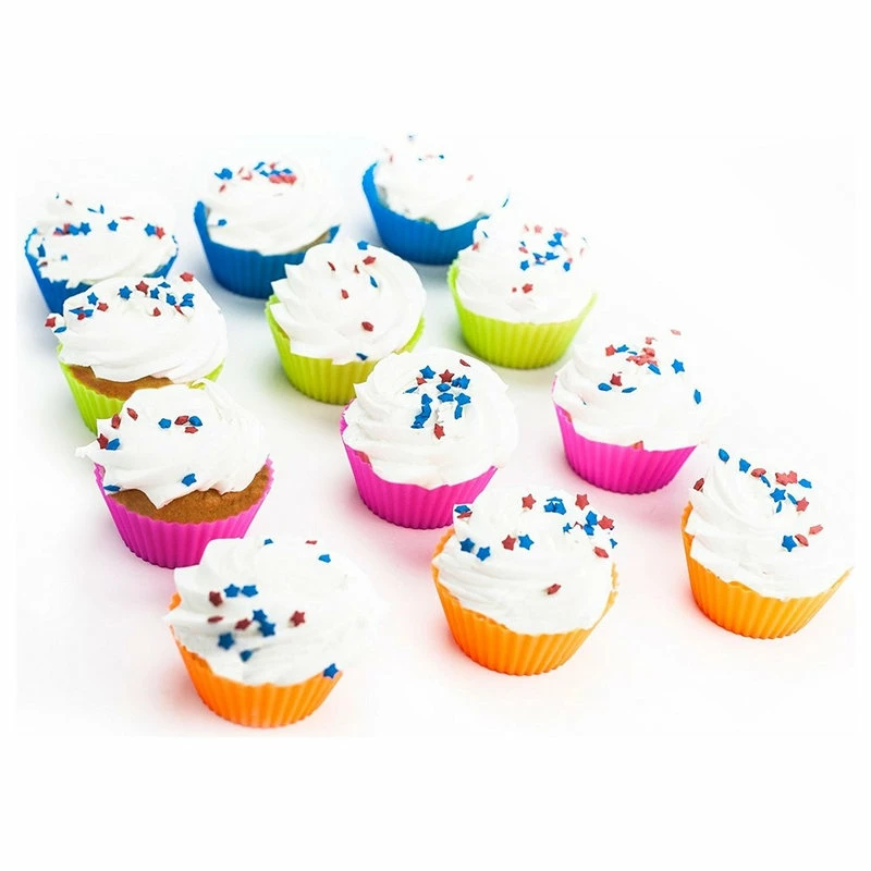 Coupon ๐ Huji Multicolored Reusable Silicone Baking Cupcake Cups Molds โค๏ธ 6 Coupon ๐ Huji Multicolored Reusable Silicone Baking Cupcake Cups Molds โค๏ธ - Image 4