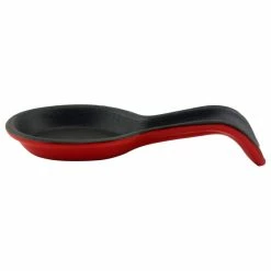 Cheap 😀 BergHOFF International Inc. Cast Iron Spoon Rest, Red 🧨