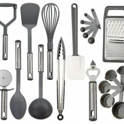 Brand new 👍 Lux Decor Collection Nylon Kitchen Utensils, 23-Piece Set, Grey ✨