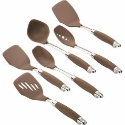Best deal ✨ Anolon SureGrip Nylon Nonstick Utensil Set, Bronze 😉