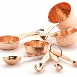 Deals 🎁 Old Dutch International Set Of 4 Solid Copper Measuring Cups And Set Of 4 Measuring Spoons ⌛