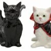 Cheap 🤩 Cosmos Gifts Corp. Vampire & Dracula Cat Salt & Pepper Shaker ⌛ -kitchen tools Sales home design 177