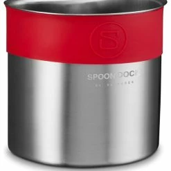 Promo 😉 Belmint Belwares Spoon Dock Stainless Steel With Band, Red ✔️