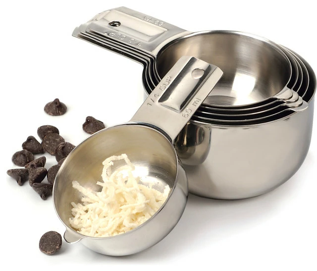 Hot Sale 😍 RSVP Endurance Stainless Steel 6 Piece Nesting Measuring Cup Set 🎉 3 Hot Sale 😍 RSVP Endurance Stainless Steel 6 Piece Nesting Measuring Cup Set 🎉