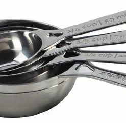 Promo 🔔 Le Creuset Polished Stainless Steel Measuring Cups, Set Of 4 🌟