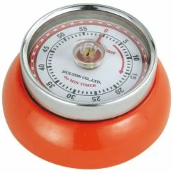 Best Pirce 🧨 Zassenhaus Retro Kitchen Timer With Magnet 2.75" X 1.25" Orange ✔️